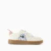 Trainers with Stitch print and touch-fasteners for girls, light beige