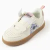 Trainers with Stitch print and touch-fasteners for girls, light beige