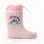 Rubber wellies with Stitch print and toggle-fastener for girls, pink
