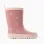 Rubber wellies with floral print for girls, pink