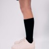 Trainers with embossed bows and elastic laces for girls, beige