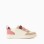 Dual-fabric ZY Move trainers for girls, pink/burgundy/beige