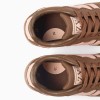 Lace-up trainers with non-slip rubber sole for girls, brown/pink
