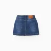 Denim Mini-skirt for Girls, Blue