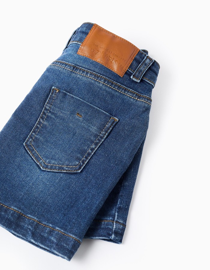 Denim Mini-skirt for Girls, Blue