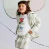 Check Flannel Skort for Girls, Green