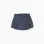 Vichy Pleated Skort for Girls, Dark Blue