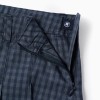 Vichy Pleated Skort for Girls, Dark Blue