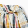 Checked Ruffled Cotton Skirt for Girls 'B&S', Multicolour