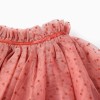 Tulle skirt with velvet dots for girls, pink