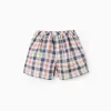 Checked Cotton Skort for Girls 'B&S', Beige/Blue/Red