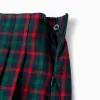Checked cotton skirt You&Me for girls, green/blue/red