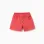 Twill shorts with cargo pockets and elastic waistband for girls, coral