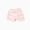 Striped cotton shorts for baby girls, multicolor