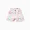 Cotton shorts with a tile pattern for girls, multicolour