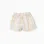Checked cotton shorts with drawstring B&S for girls, white/yellow/blue/red