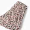 Corduroy skort with floral pattern for girls, beige