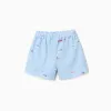 Cotton shorts with print Carolina Celas x Zippy for girls, light blue