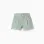 Corduroy Shorts with Ruffles for Girls, Aqua Green