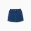Denim skirt with 4 pockets for girls, dark blue