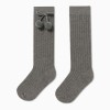 Knee-High Socks with Bow & Pompom