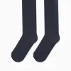 Knitted Tights with Anti-Pilling for Girls, Dark Blue