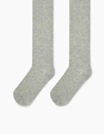 Cotton Tights for Children, Grey