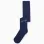 Girls' Cotton Tights with Satin Bow, Dark Blue