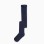 Girls' anti-pilling ribbed tights, dark blue