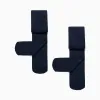 2 Pack of 40 Den Microfiber Tights for Girls, Dark Blue