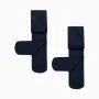 2 Pack of 40 Den Microfiber Tights for Girls, Dark Blue