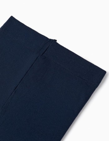 2 Pack of 40 Den Microfiber Tights for Girls, Dark Blue