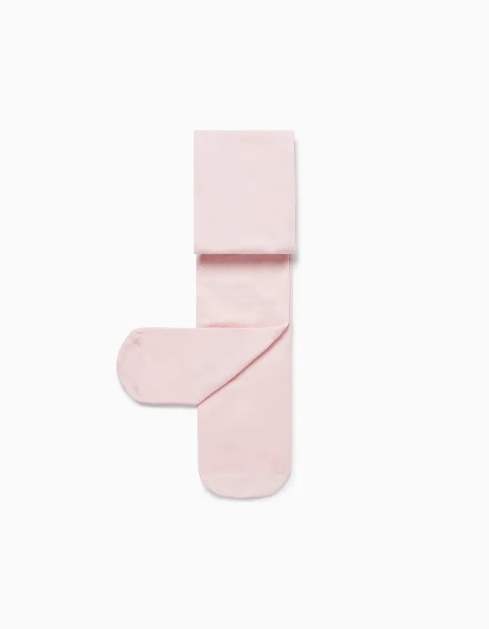 Microfibre Tights for Girls, Pink