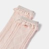 Girls Knee-High Socks with Lace Detail