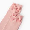 High Socks with Bow for Girls, Pink