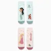 Pack of 2 Non-Slip Socks for Girls 'Jamin/Rapunzel', Pink/Blue