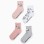 Pack of 4 Pairs of Socks for Girls 'Snoopy', Pink/White/Grey