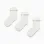Pack of 3 Pairs of Socks with Broderie Anglaise for Girls, White