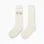 High Socks with Pompons for Girls, White