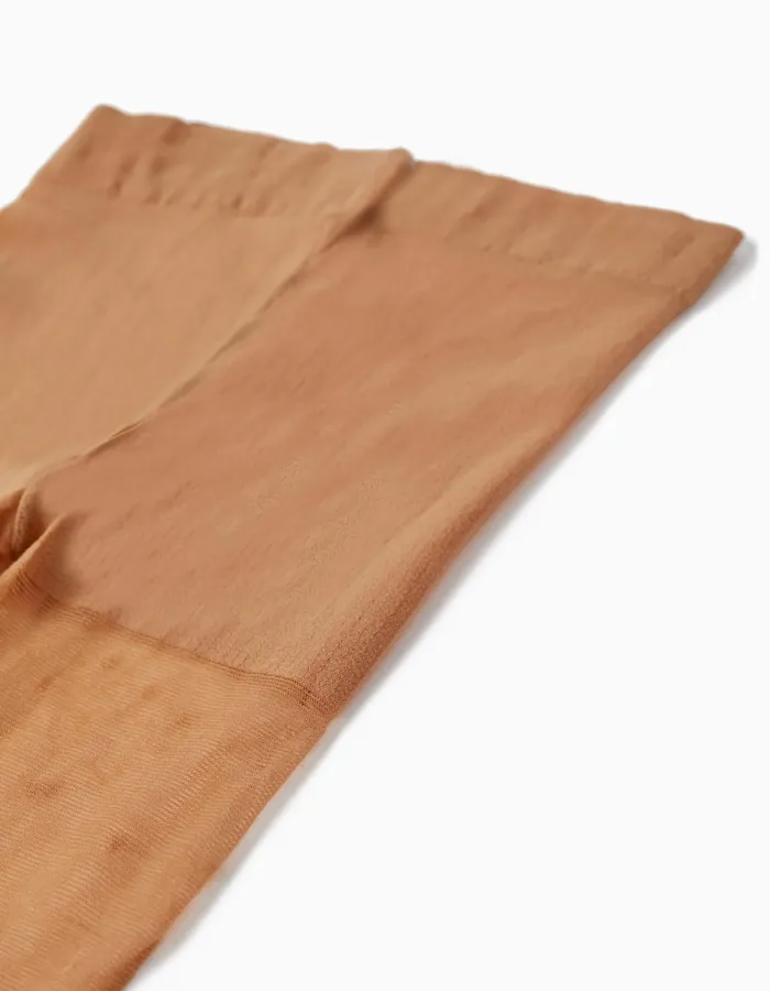 Tights with Polka Dot Pattern for Girls, Transparent