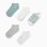 Pack of 5 Pairs of Ankle Socks with Lurex Threads for Girls, Grey/White/Green