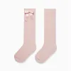 High Socks with Bow for Girls, Pink