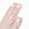 High Socks with Bow for Girls, Pink