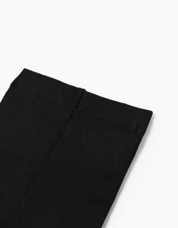 Pack of 2 40Den Microfiber Tights for Girls, Black