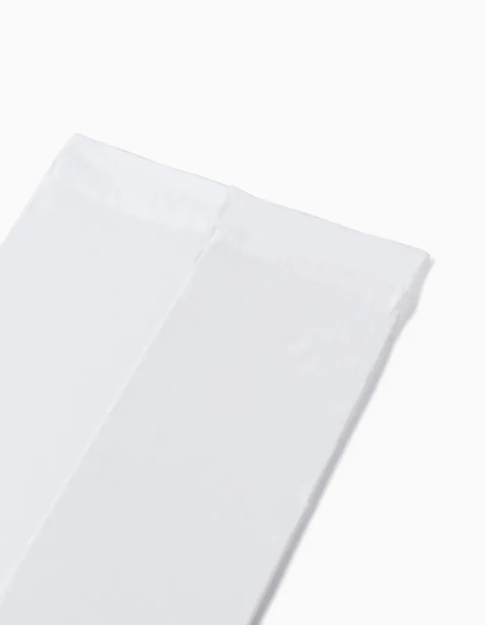 Pack of 2 40Den Microfiber Tights for Girls, White