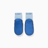 Slipper-socks with non-slip sole and Stitch for babies and girls, blue