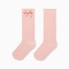 High Socks with Bow for Girls, Pink