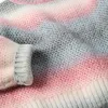 Thick knit jumper with gradient effect for girls, multicolour