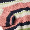 Knitted jumper with stripes for girls, pink/beige/blue/green