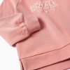 Sweatshirt with embossed print Beaux Arts for girls, dusty rose